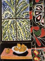 Matisse, Henri Emile Benoit - interior with egyptian curtain